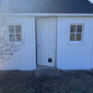 Old side door on shed.